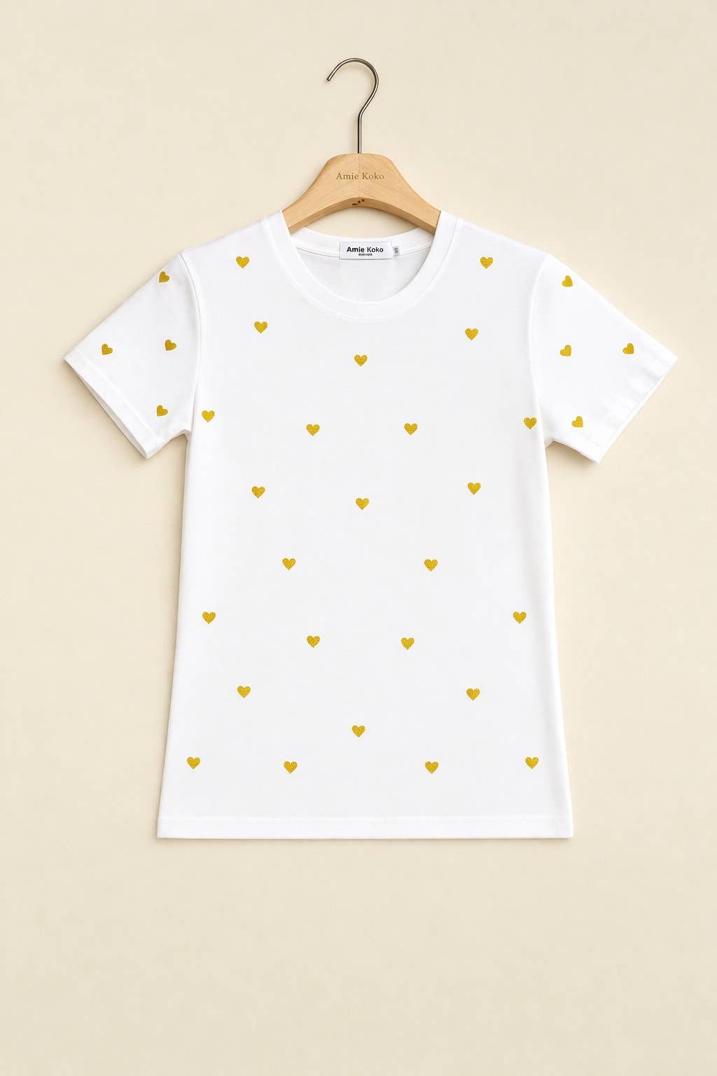 T-shirt Avec Broderie Cœur