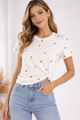 T-shirt Avec Broderie Cœur